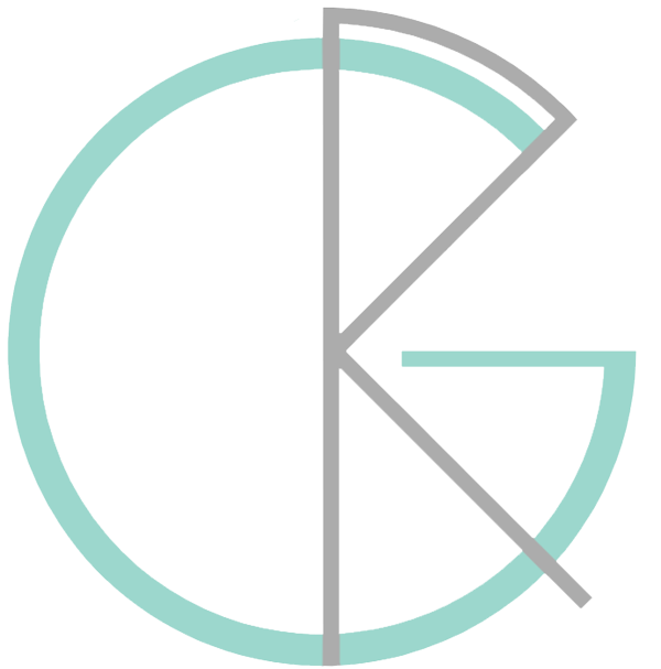 logotipo RG Salud, la letra R envuelta por la G